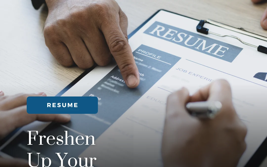 Freshen Up Your Resume